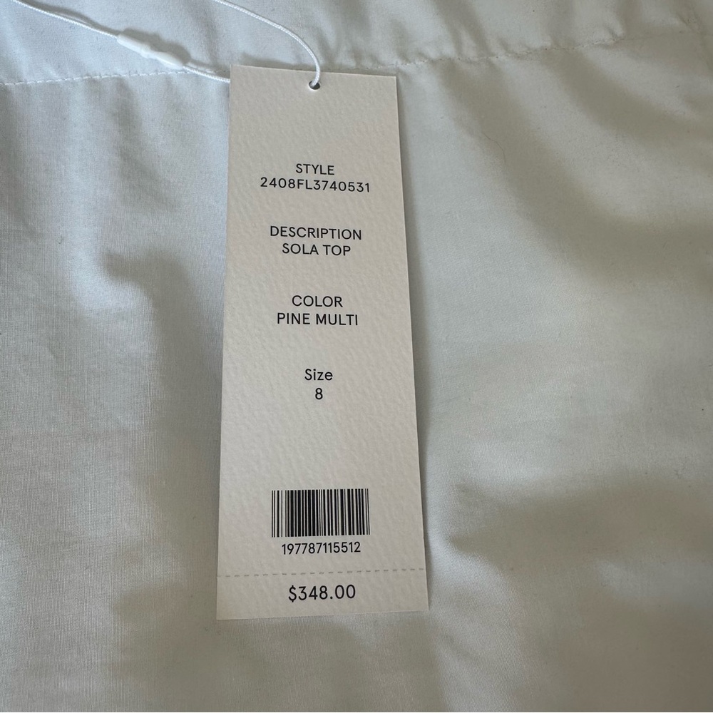 NWT Veronica Beard Sola Silk Camisole Top.  Unique and Beautiful. Size 8. - Picture 2 of 12